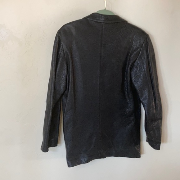 ROBERTO FABRIS Black Full-Grained Leather Jacket - Picture 2 of 4